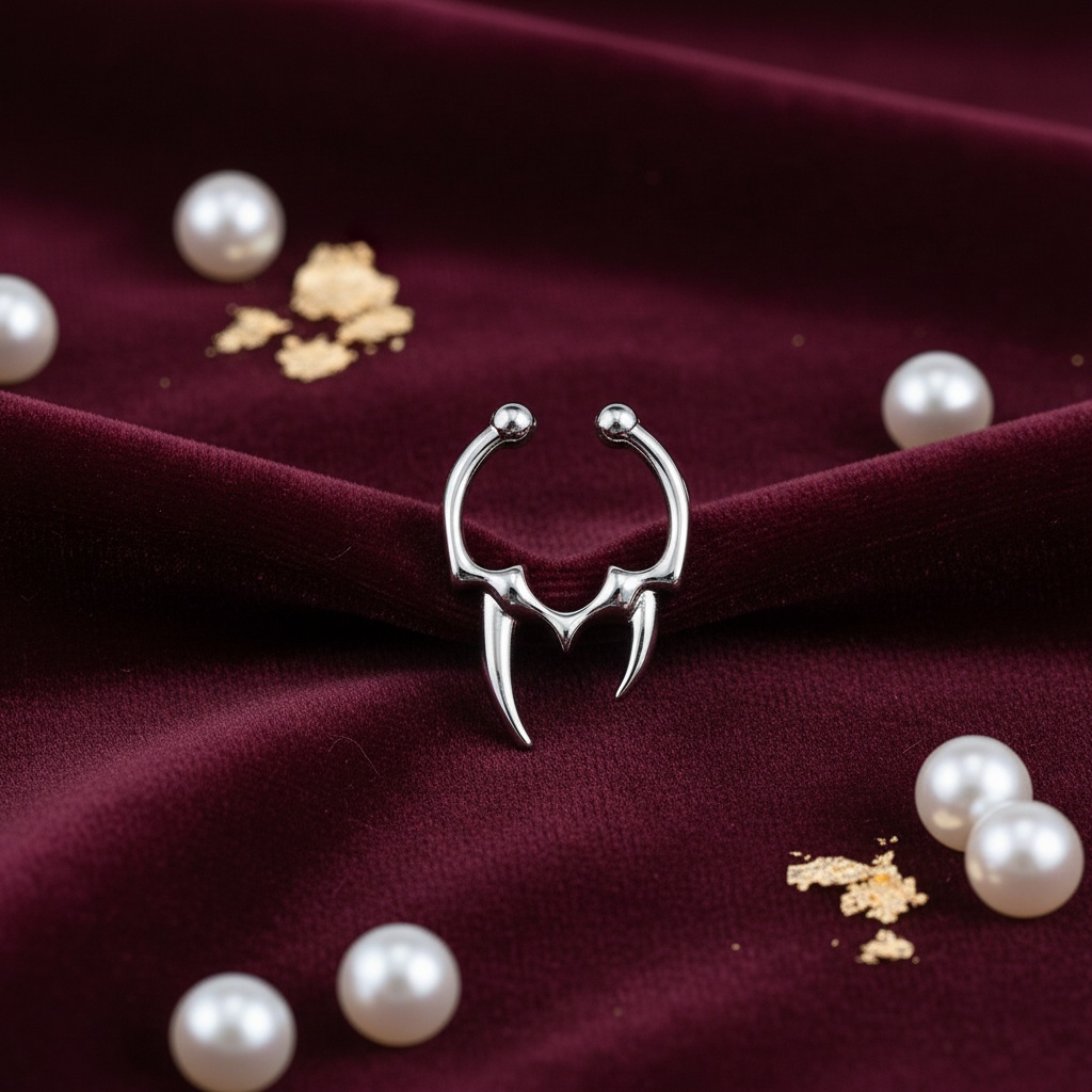 Unisex 2/3pcs Stainless Steel Horseshoe Nose Ring Set