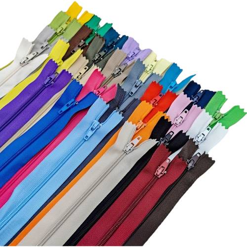 14 24pcs random 9 inch nylon zippers suitable for sewing clothing and wallet repairs durable closed end pocket zippers