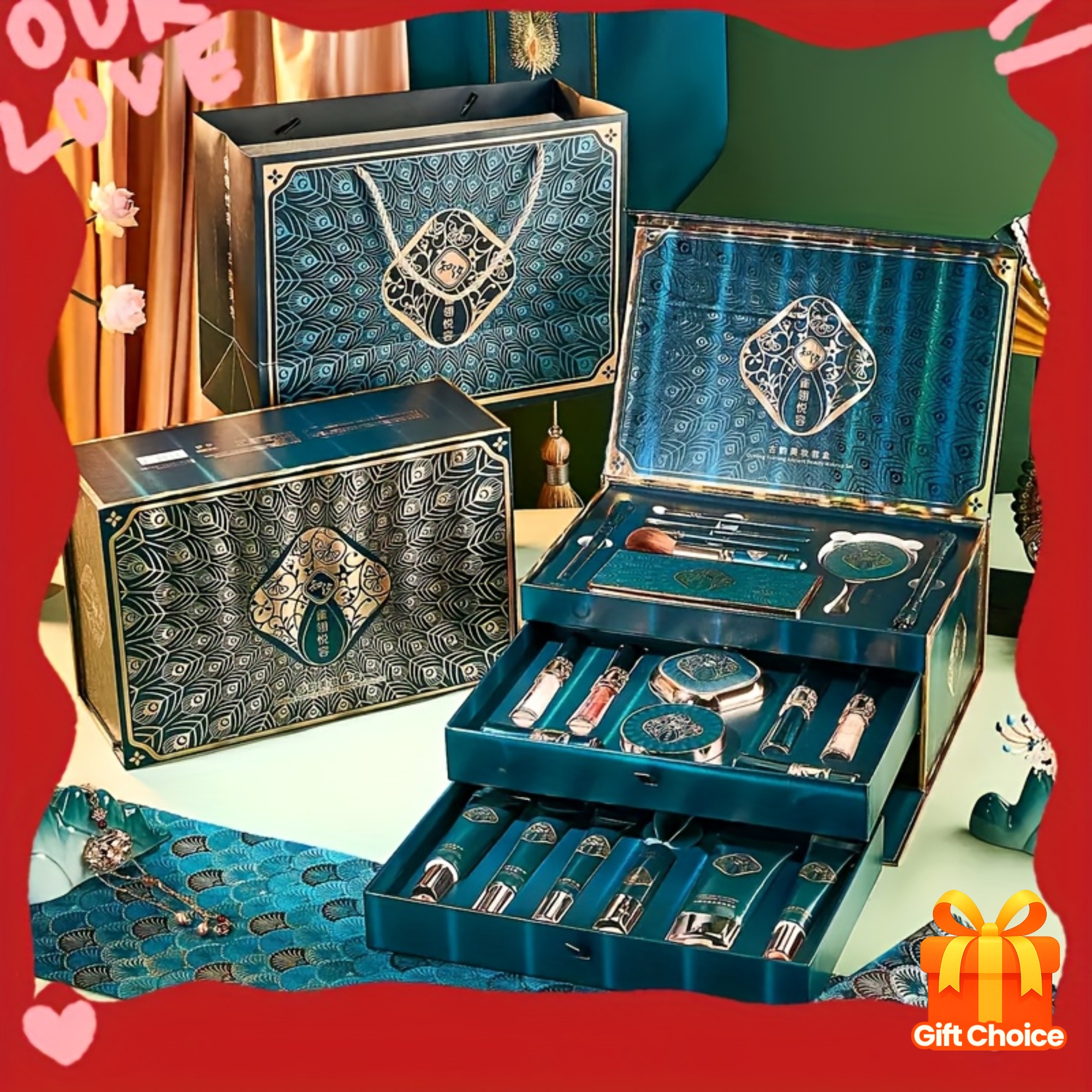 high end luxury makeup skincare gift box set 23pcs complete - Temu