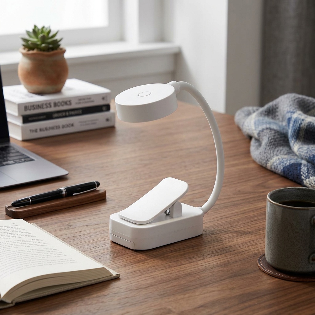 Adjustable Reading Light with 3 Modes, Compact Night Design