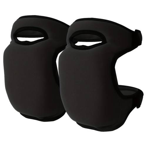 2pcs extra thick memory foam gardening knee pads adjustable strap non slip protection black padding diy enthusiasts