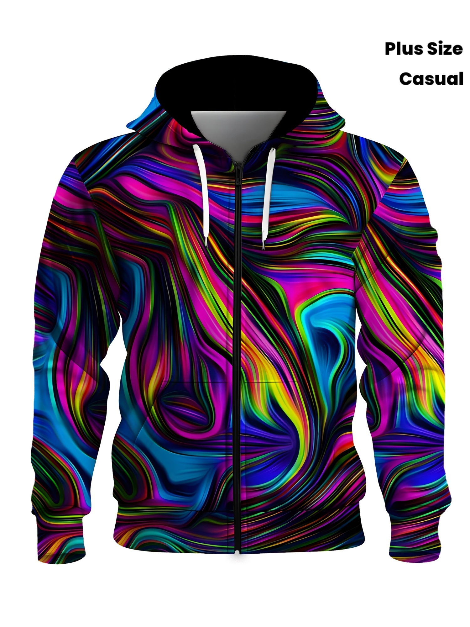 Men's Plus Size Zipper Shirt 3D Digital Printed Cardigan Creative Graffiti Daily Wear Versatile Daily Wear_voghion.com