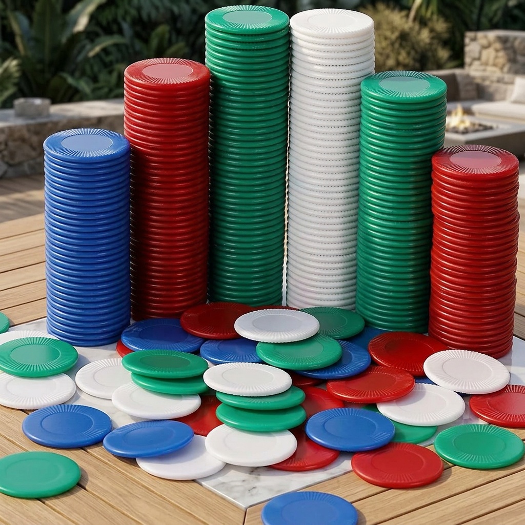 Durable PS Plastic Coin Set, 400pcs for Games