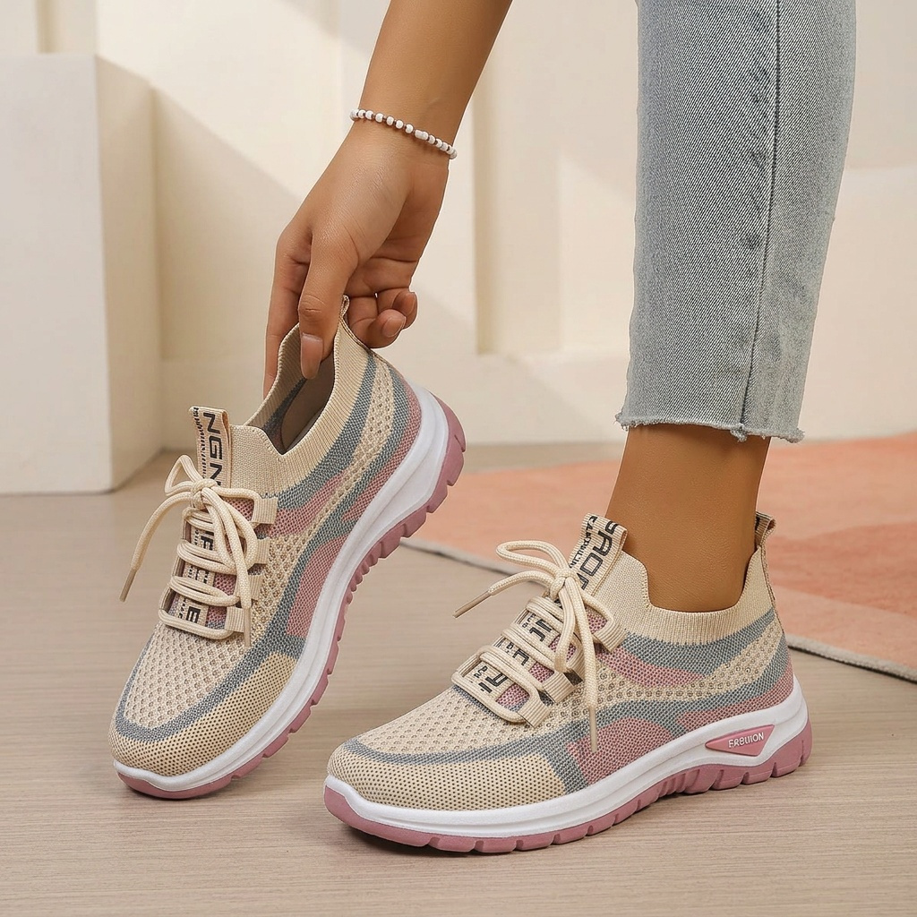 sneakers 5 colors womens lace up road running shoes 6