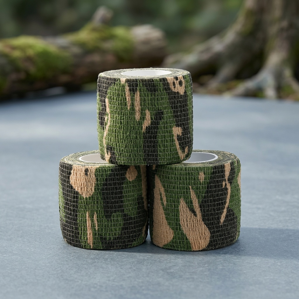 Set of 3 Camouflage Wrap Tapes for Hunting