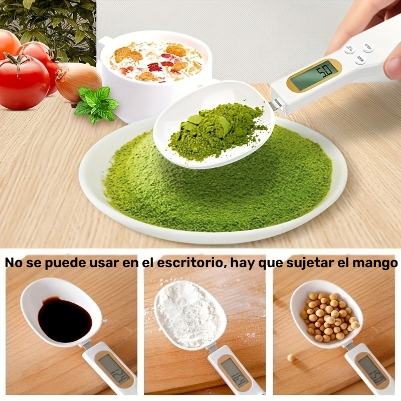 Cuchara de Báscula de Cocina Digital Kolzp - Pantalla LCD, Precisión de 0.1G-500G, Alimentada por Batería, para Herramientas de Detallado Automotriz, Ideal para Cocinar, Hornear y Control de Porciones. Regalos para Navidad y Acción de Gracias - Imagen 5