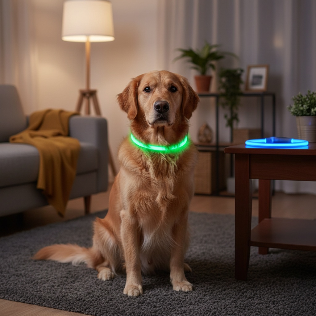 USB Rechargeable LED Light Dog Collar