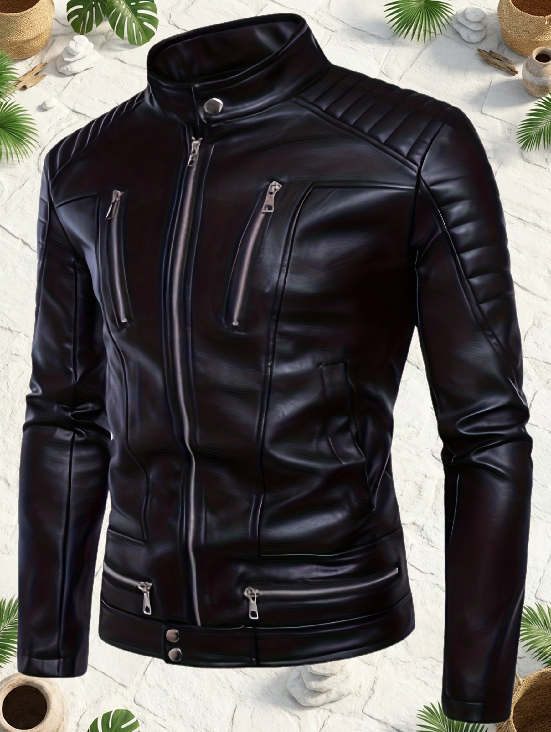 Jaqueta de Moto Masculina Outono/Inverno