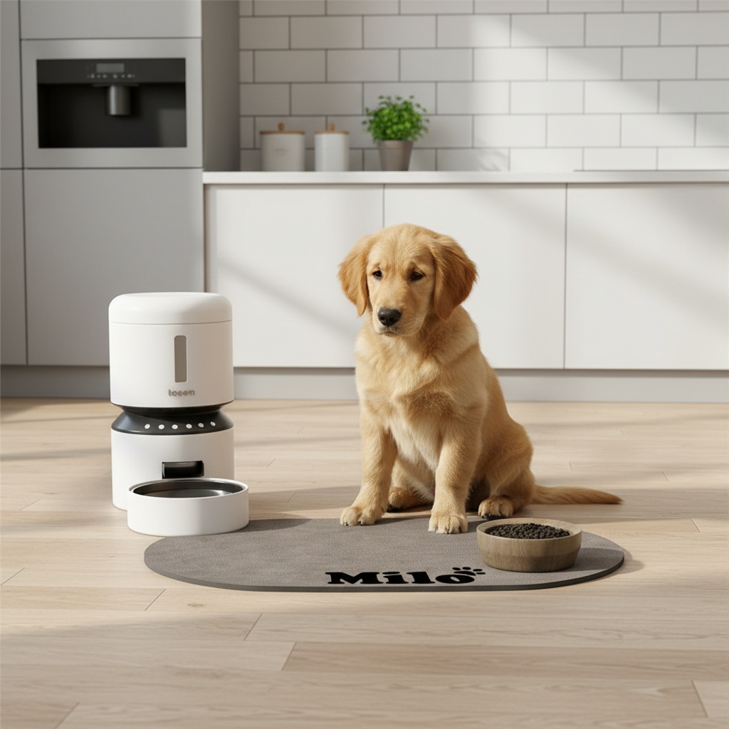 Personalized Custom Dog and Cat Food Mats, Customizable with Your Pet's Name, Non-slip and Leak-proof, Suitable for Food and Water Dog Mats, Custom Cat Floor Mats, Pet Placemats, an Ideal Gift for Pet Owners
