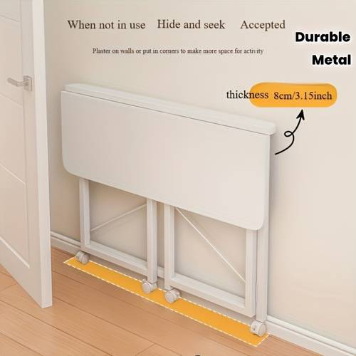 1pc movable storage portable folding table study desk easy foldable table for apartments small bedroom minimalist desktop home rectangular writing desk
