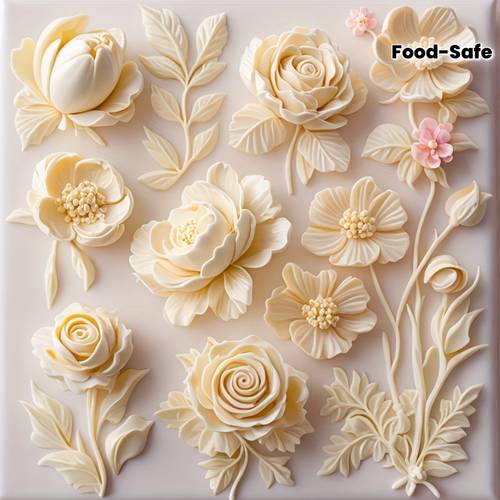 Cake Decoration Mold - Non-Toxic Food Grade Silicone Mold with Rose Pattern - Birthday, Wedding, Valentine S Day, Mother S Day Baking - Suitable for Chocolate