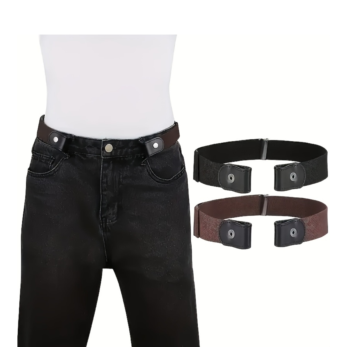 Adjustable Invisible Elastic Belts, Set of 4