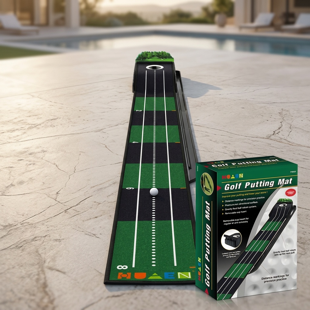 Durable Velvet Crystal Mini Golf Putting Mat