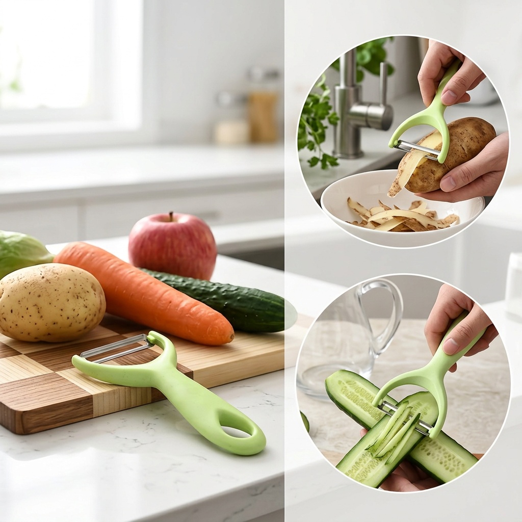 Sharp Stainless Steel Fruit and Vegetable Peeler