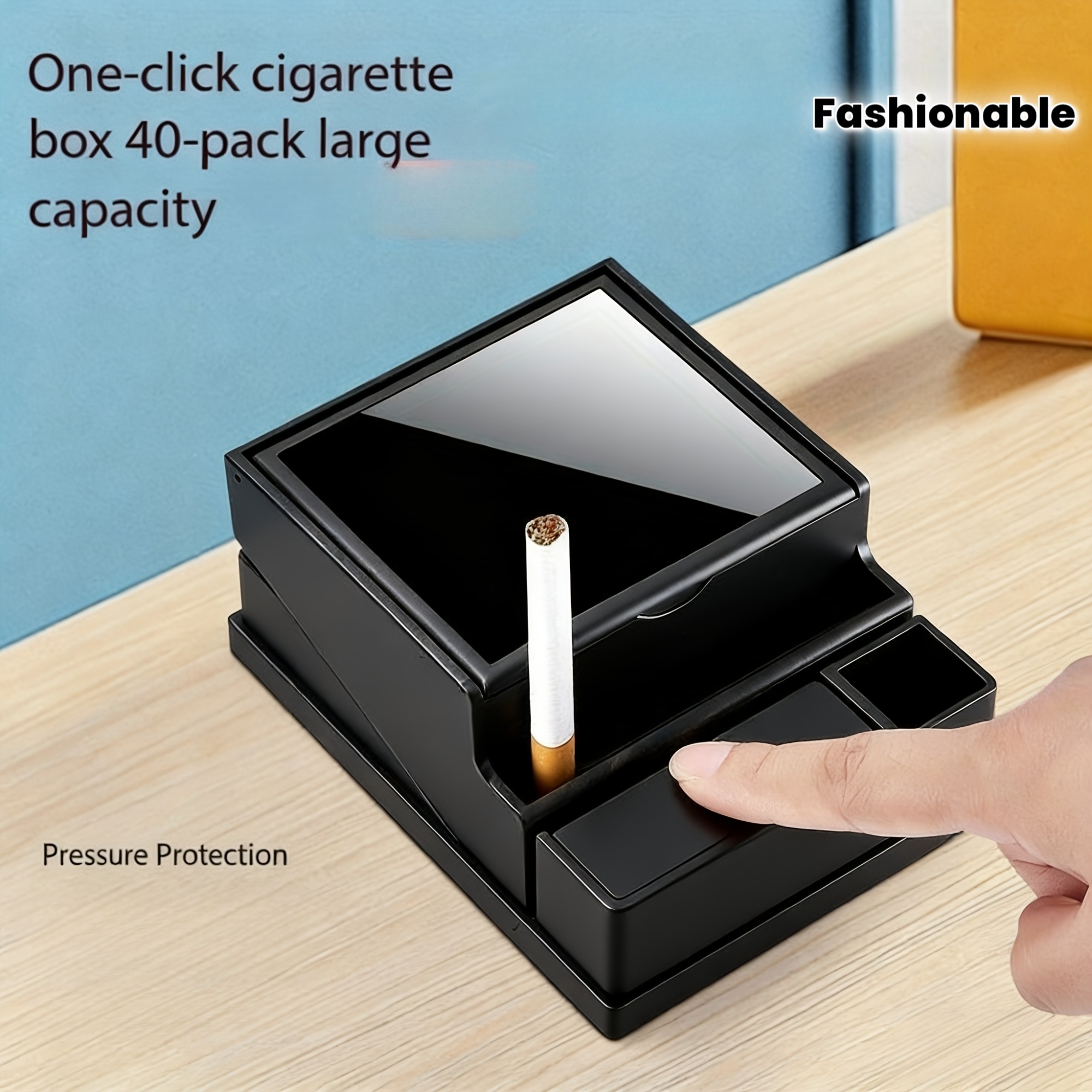 1pc Automatic Ejection | Large Capacity, No Lighter Design | Portable for  Car, Home, And Office