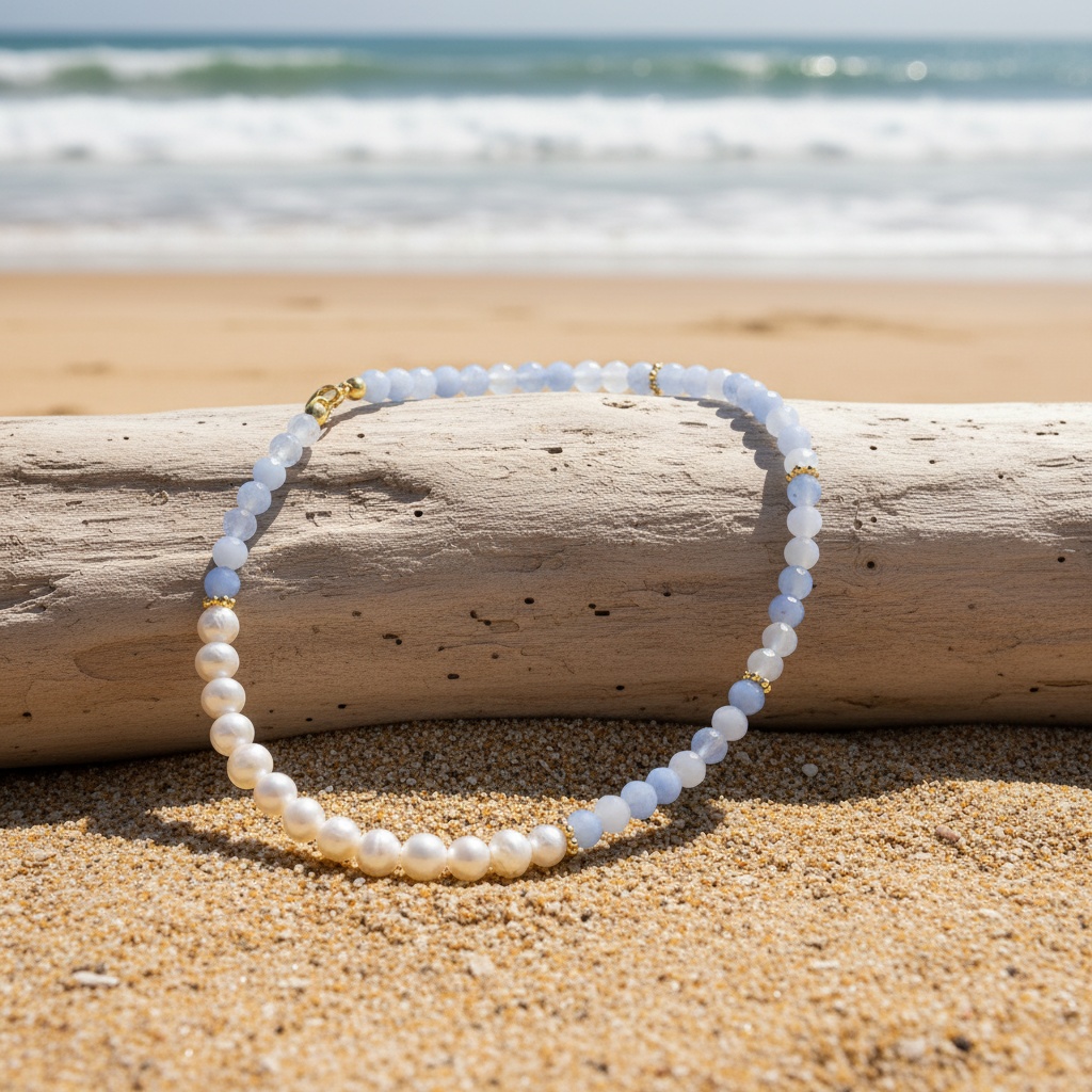 Women's Natural Stone Bohemian Faceted Choker Necklace