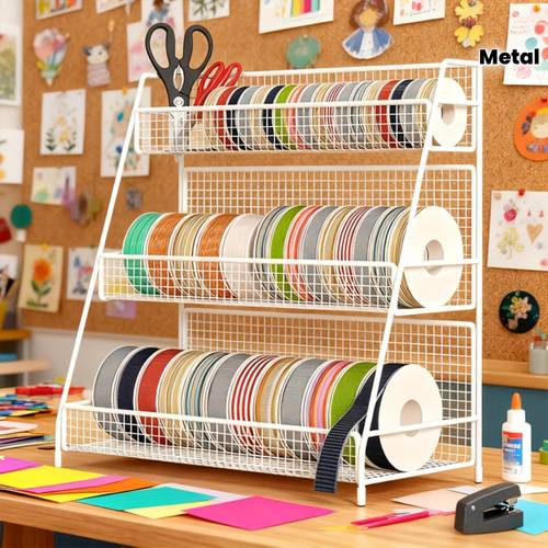 item picture 2025 stylish metal desk organizer storage rack tiered display stand for home desktop items freestanding ribbon holder item showcase utility racks sewing storage shelve book shelf bookshelf kitchen accessory kitchen organizer and storage