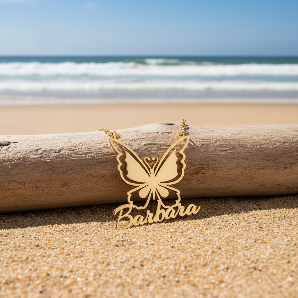 Custom Personalized Butterfly Necklace — Unique Gift for Her