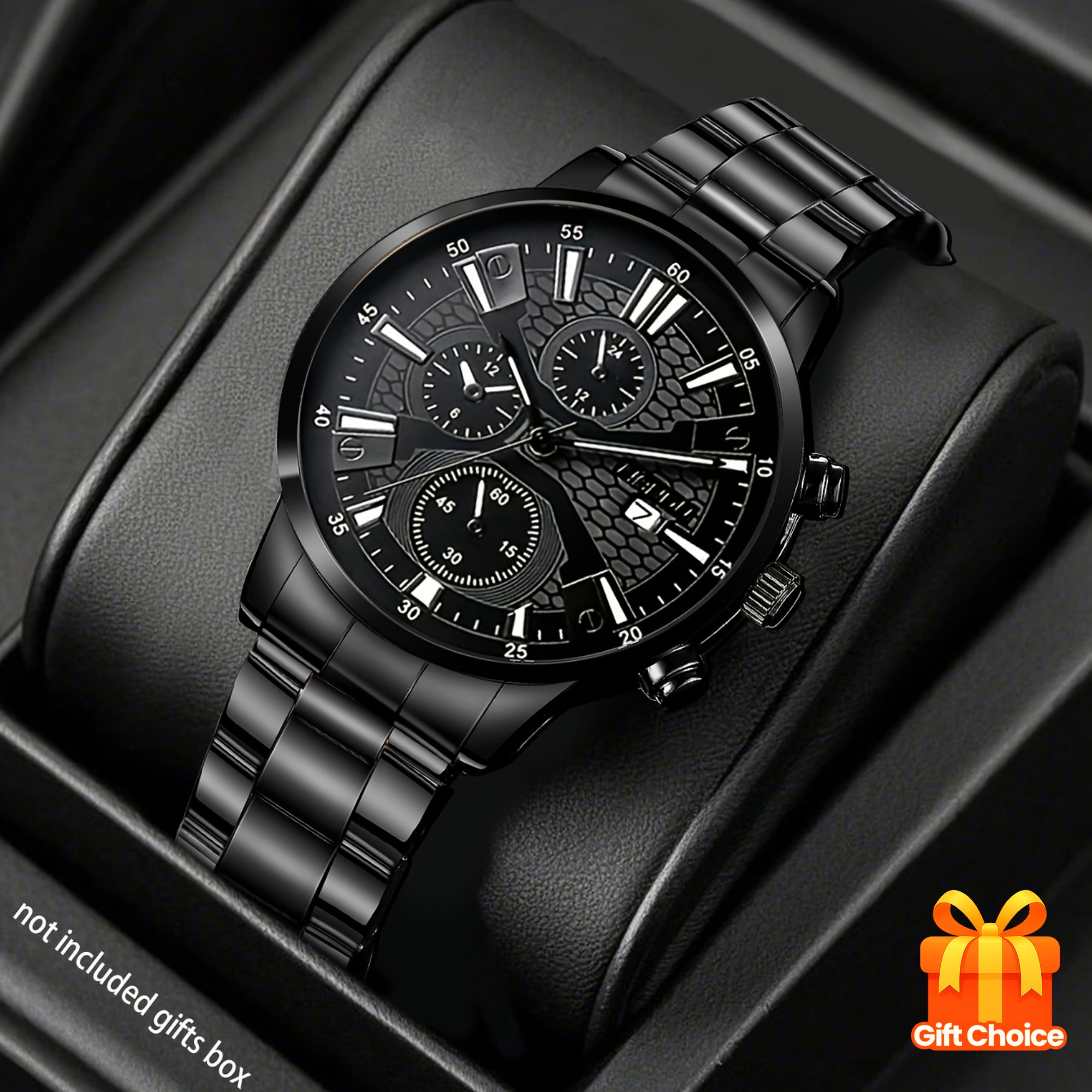 1pc SOKI Elegant Watch - Minimalist Black Dial with Date Window, /Alloy Case & Matching Strap - Everyday & Formal Watches for Women & Men - Perfect Birthday/Christmas/Back-to- Gift - Affordable Luxury Quartz Watch, Versatile Accessory, Contemporary Timepiece, Refined Detailing, Stylish Wristwatch, Fashion Enthusiasts, Formal Timepiece, Sleek Design, Durable Construction, Fashion Lovers