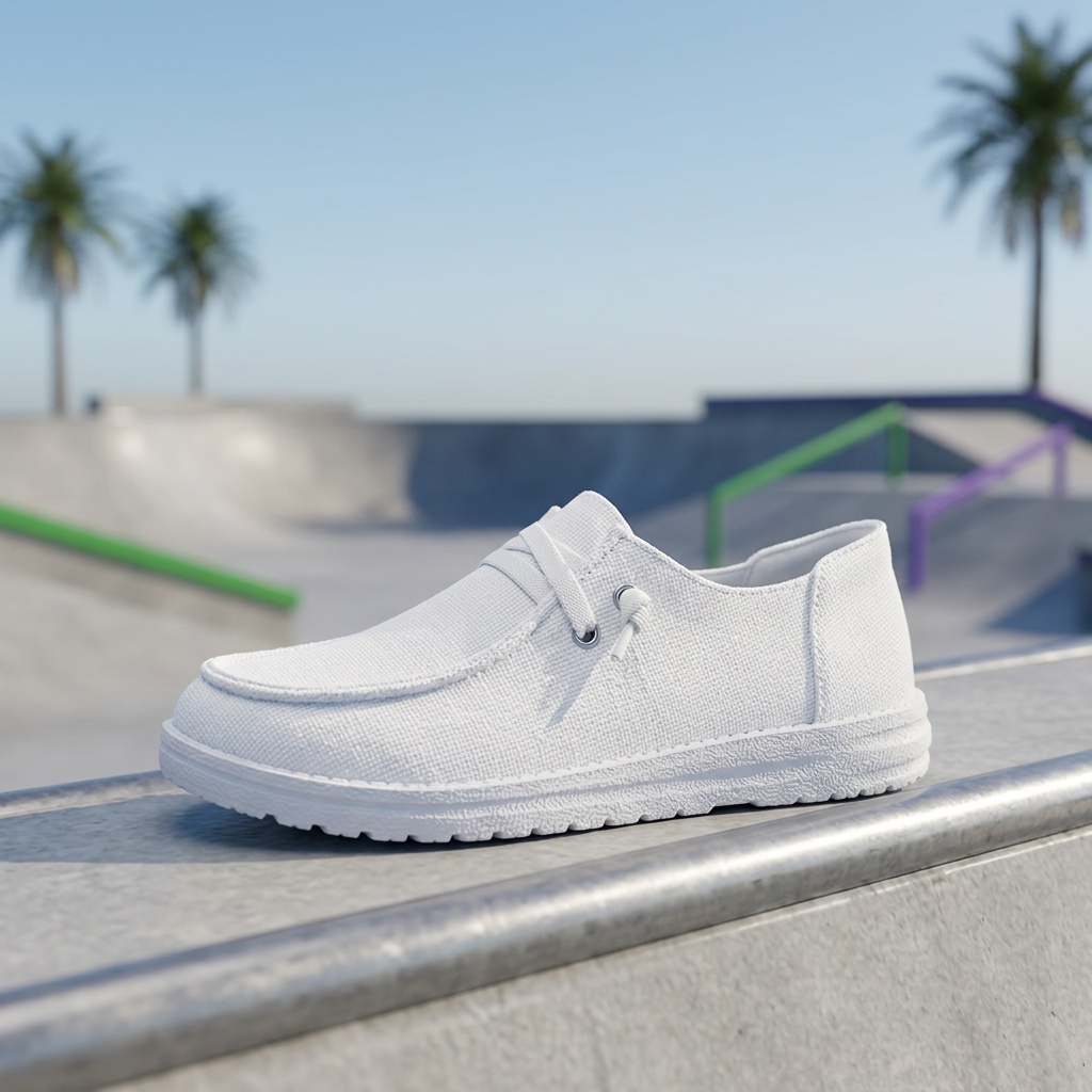 Women's Casual Slip-On Sneakers, Comfortable Skateboard Shoes