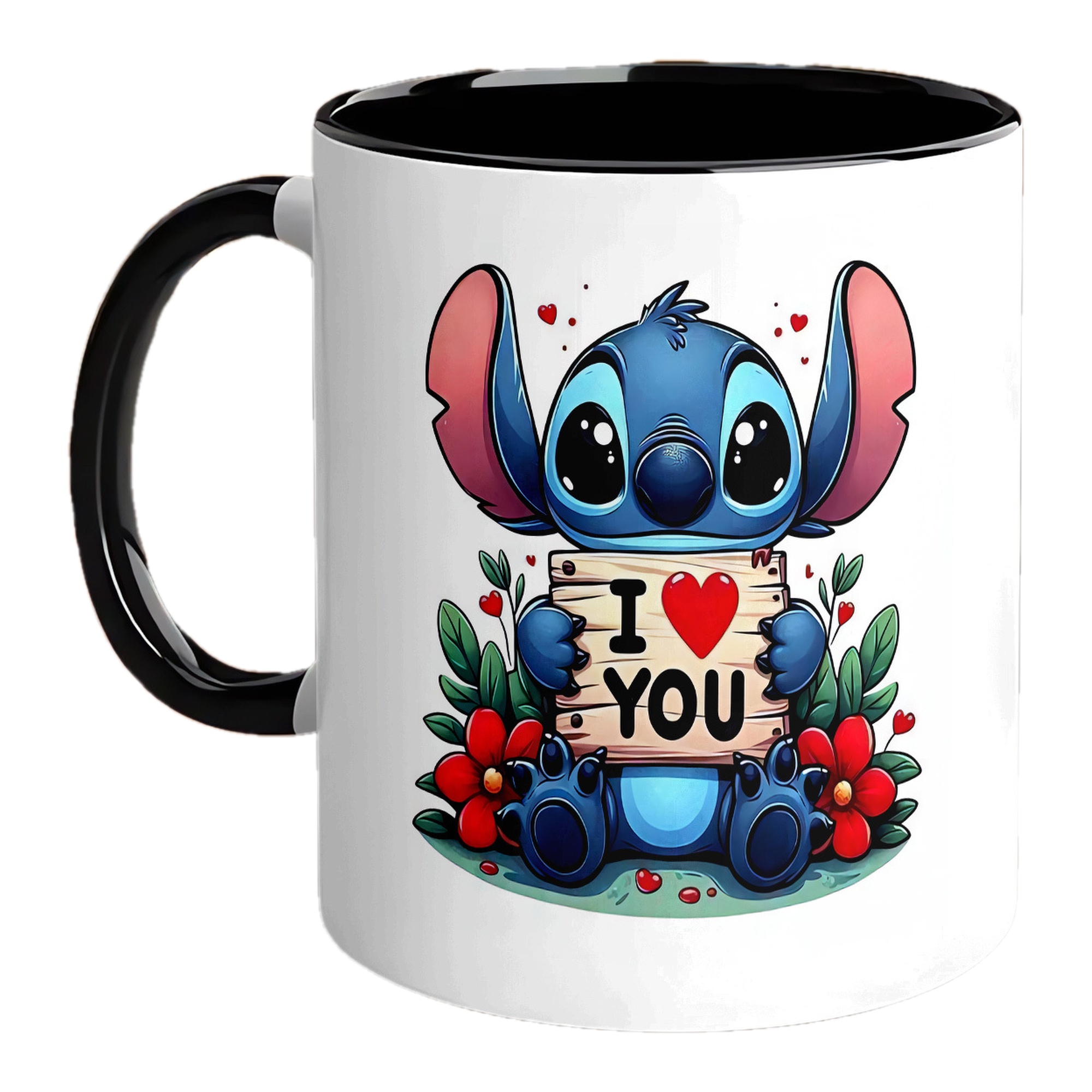 1pc 11oz ceramic coffee mug, porcelain drinking cup, Disney stitch series theme, lovely cartoon designs, a good choice as gift for friends and lovers.festival gifts, birthday gifts