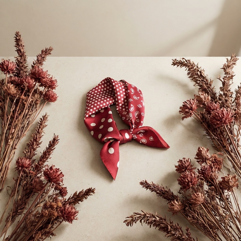 Fashionable Women's Scarf with Four Patterns, Multi-Functional Use