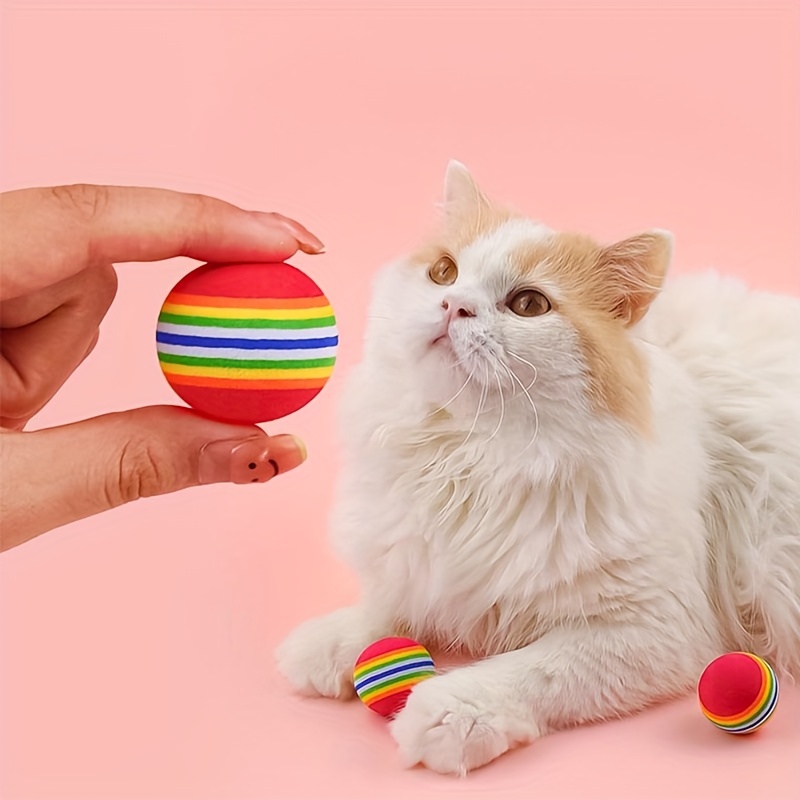 3pcs Colorful Spring Toy Set - Keep Your Cat Entertained with Interactive  Rolling Balls & Mouse Toys!