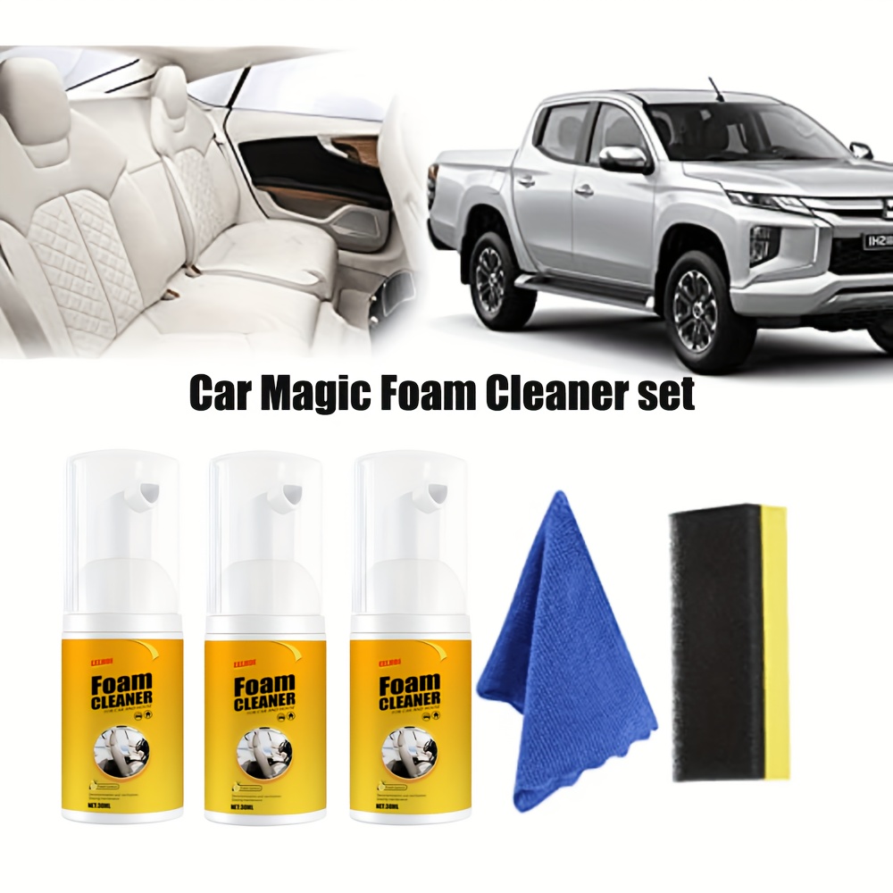 Car Magic Foam Cleaner, 2023 New Magic Foam Cleaner for Car, Multifunctional Car Magic Foam Cleaner (2PCS,30ML)