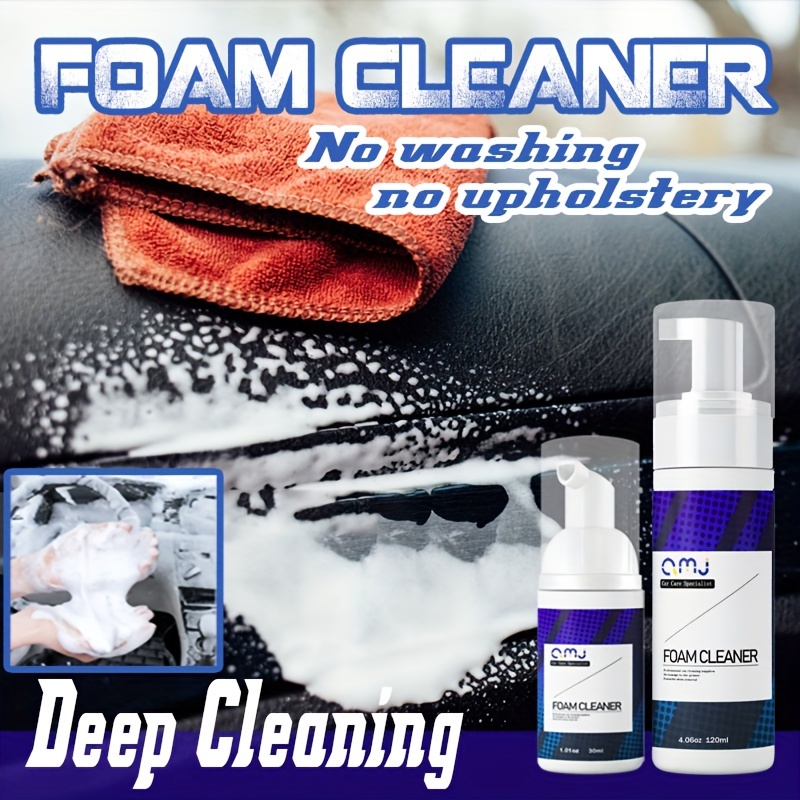 Automotive Supplies, Multifunctional Foam Cleaner, Waterless Glass PU  Leather Plastic Interior Cleaning, Powerful Stain Remover, Car Wash Liquid