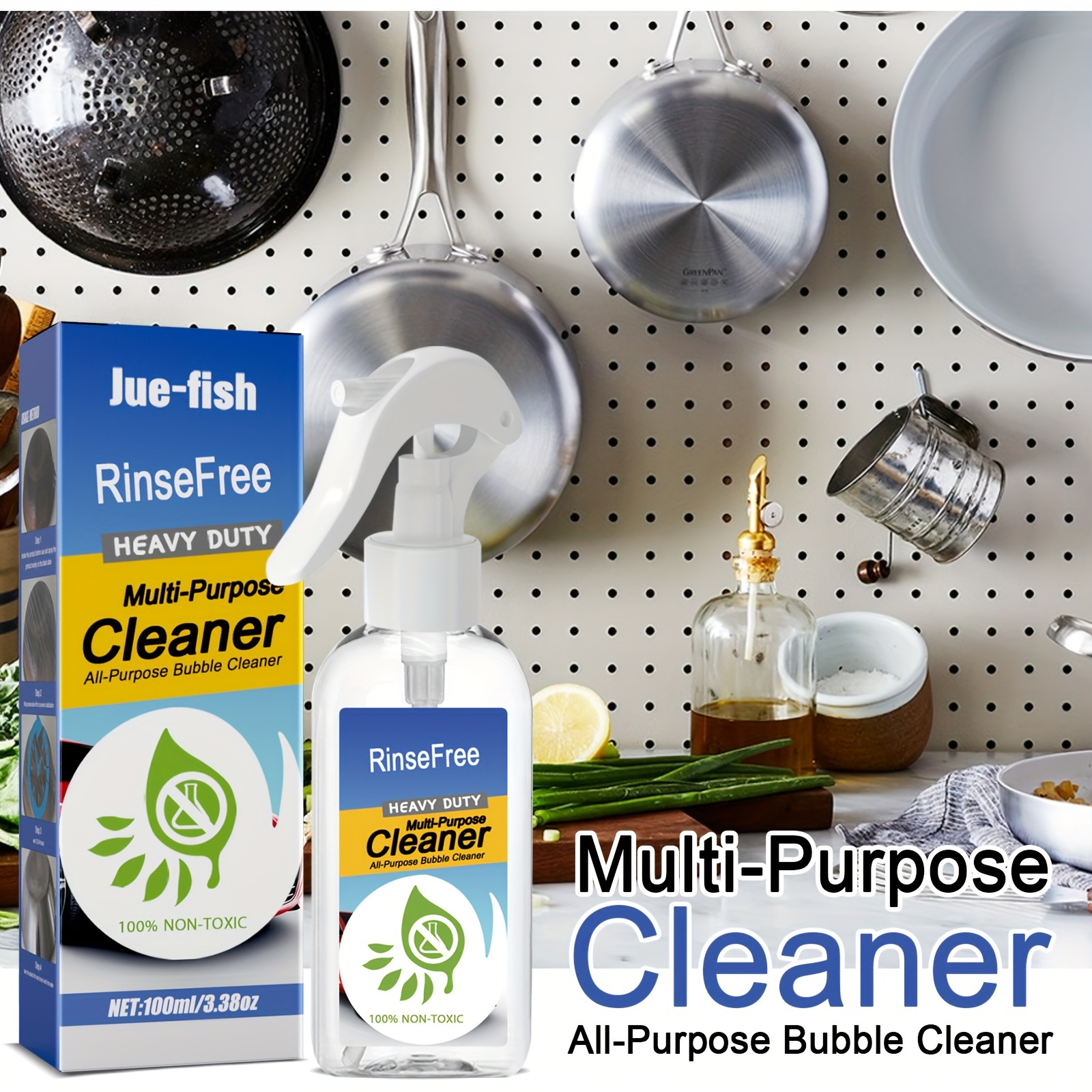 Foaming Grease Cleaner Kitchen Appliances Utensils Bubble - Temu
