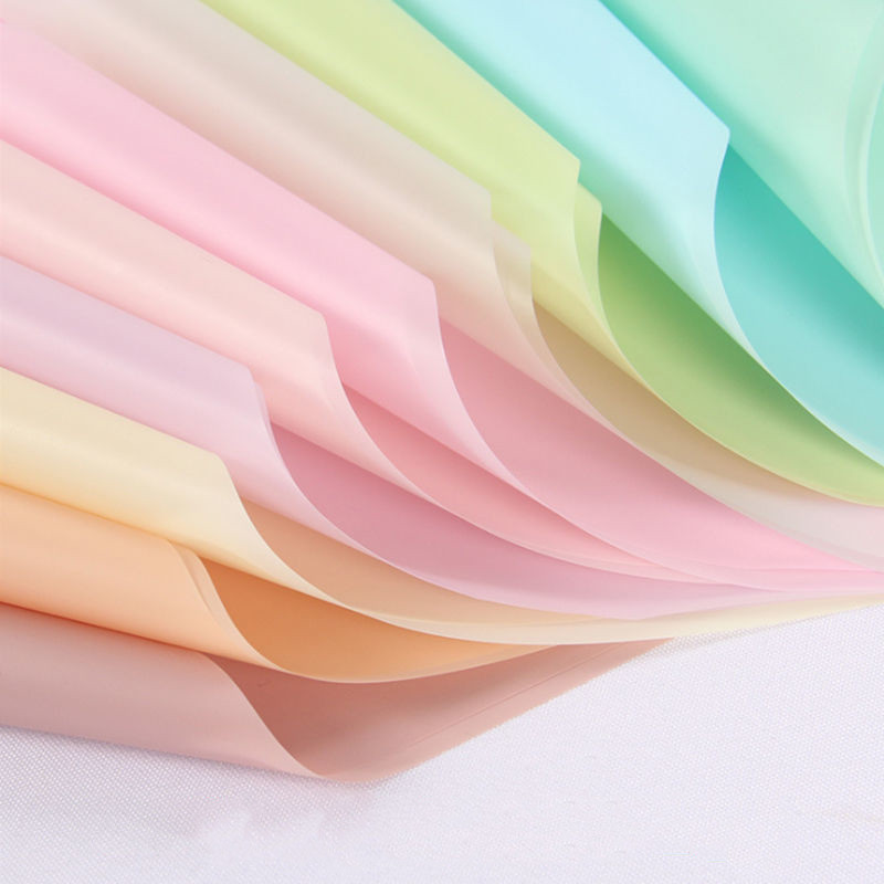 20 Sheets, Pink Gift Wrapping Paper, Flower Wrapping, Solid Color Matte  Magic Edge Paper, Semi-transparent Waterproof Korean Paper, Flower Shop  Bouque