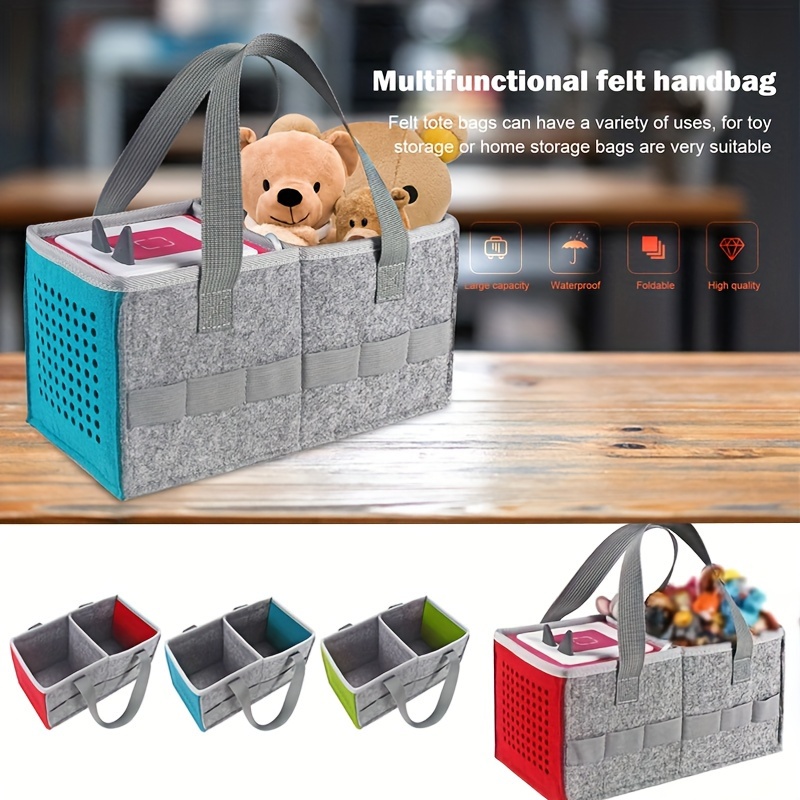 Small Basket Storage Baskets Bins Shelf Baskets Book Baskets Felt Storage  Bin White Baskets for Organizing Toys Pet Toys Dippers Towels Toilet Cute