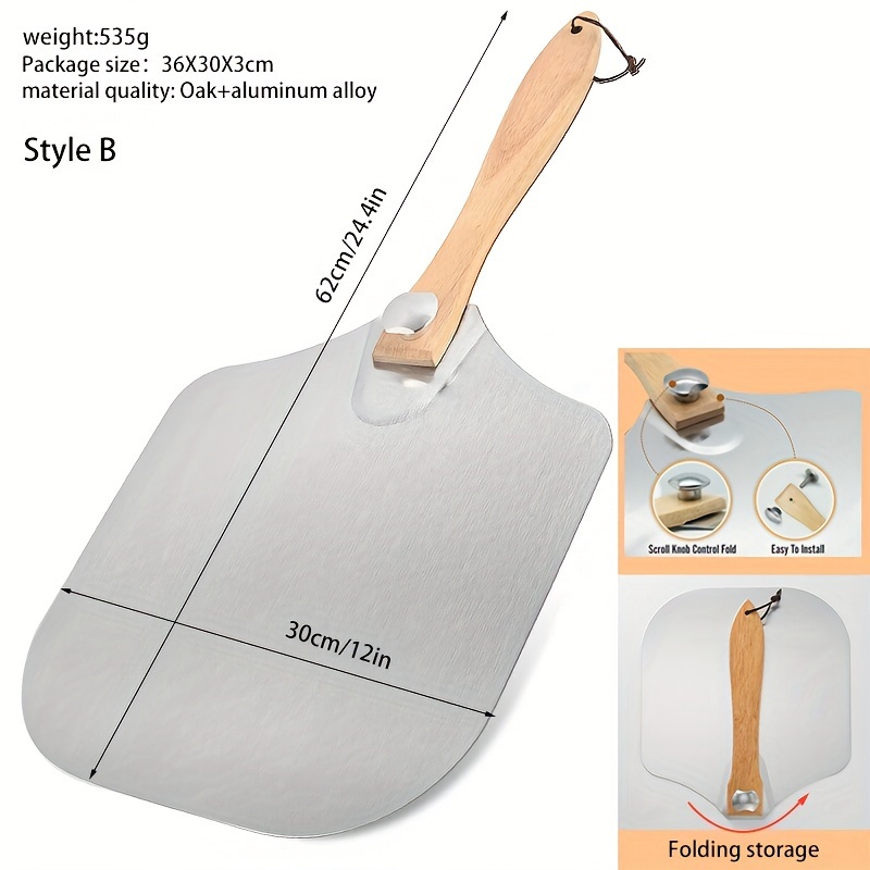 Pizza Peel Metal Pizza Server Foldable Detachable Pizza Pie - Temu