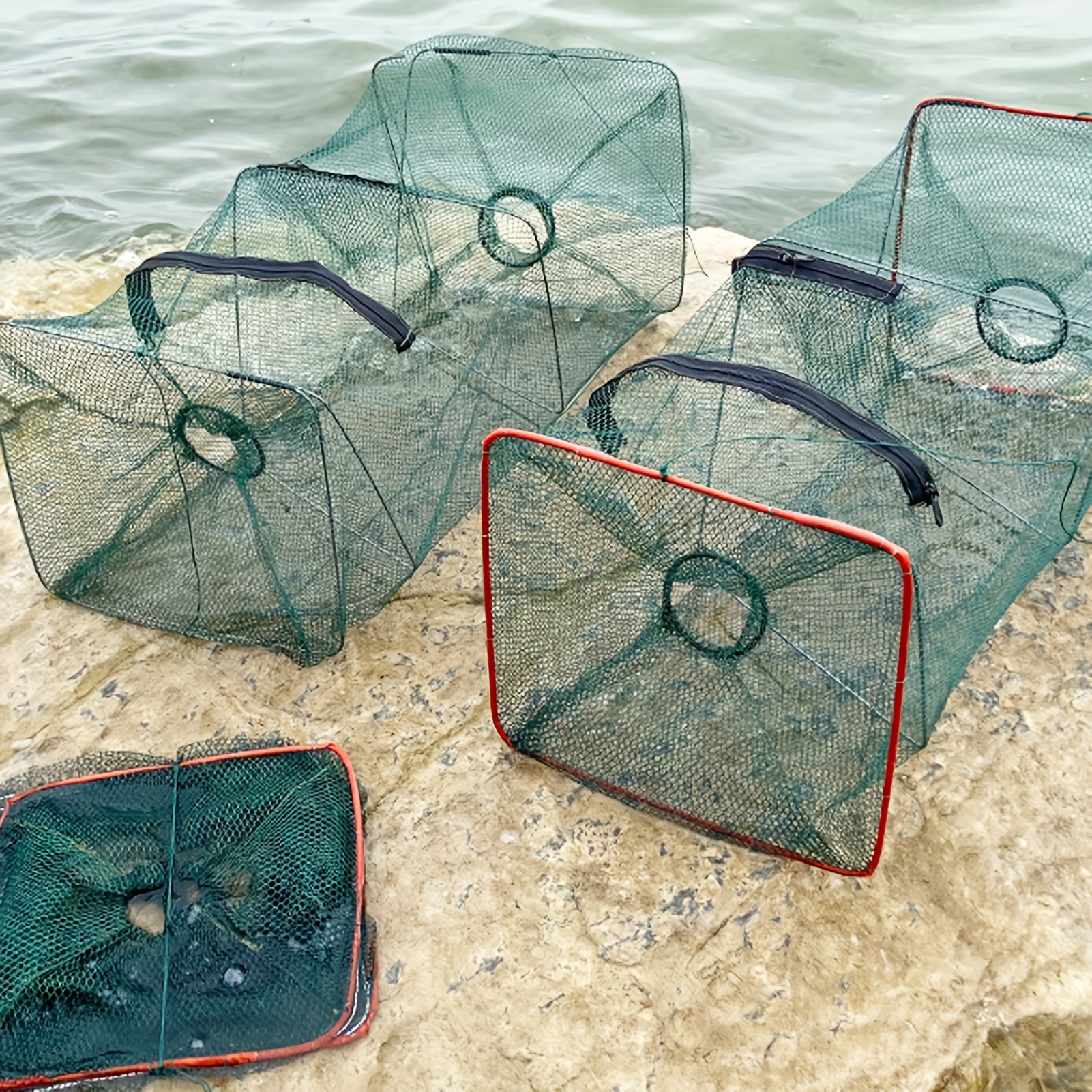 Hand Casting Fishing Net Durable Fishing Mesh Without Ring - Temu