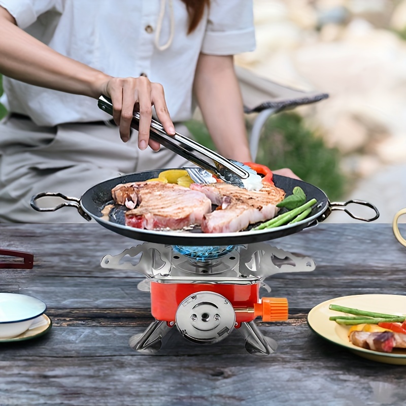 Koraman Portable Folding Wood Burning Camp Stove With Grill - Temu