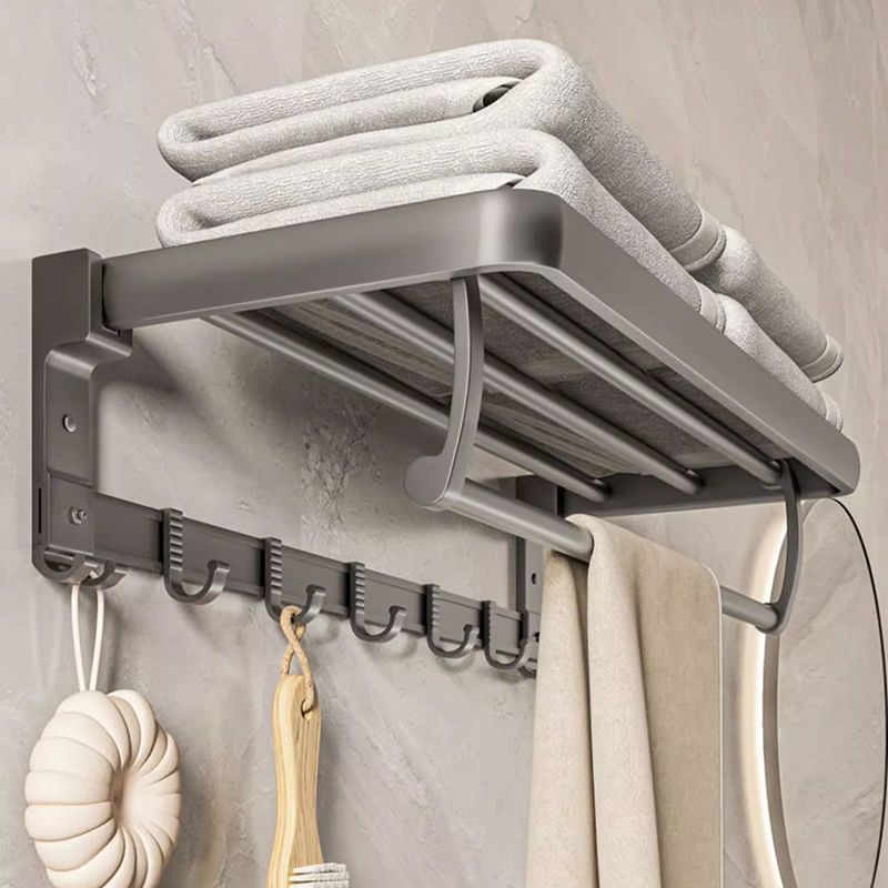 Bath Towel Bar Antique Brass Folding Movable Bath Towel Bars, Bathroom  Towel Racks Towel Hanger, Wall Mounted 2-4 Layers Rotatable Towel Holder  Towel