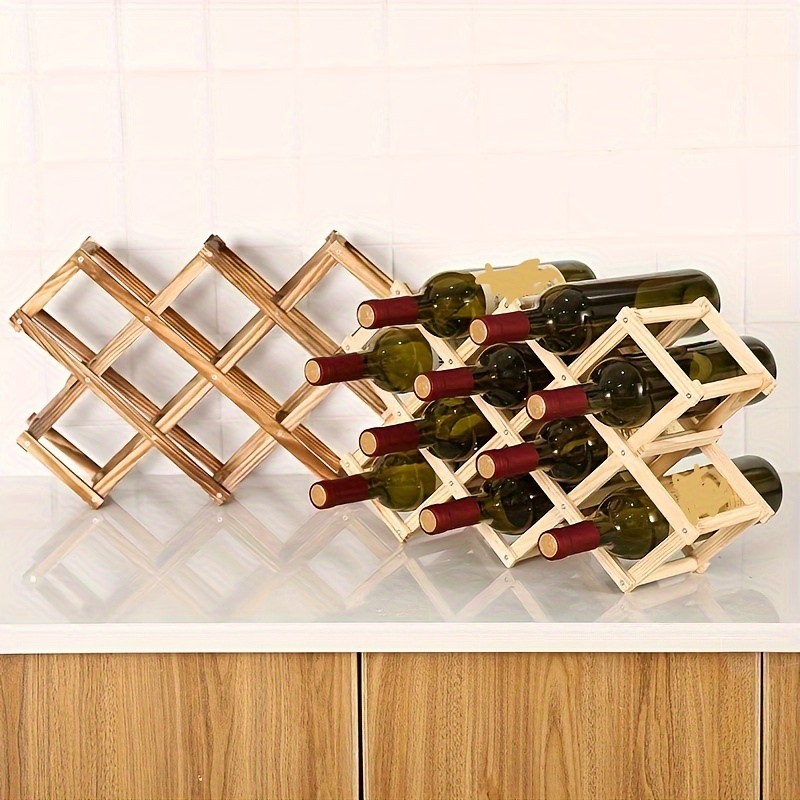 Botellero pared 12 botellas vino organizador almacenamiento vino  desmontable DIY