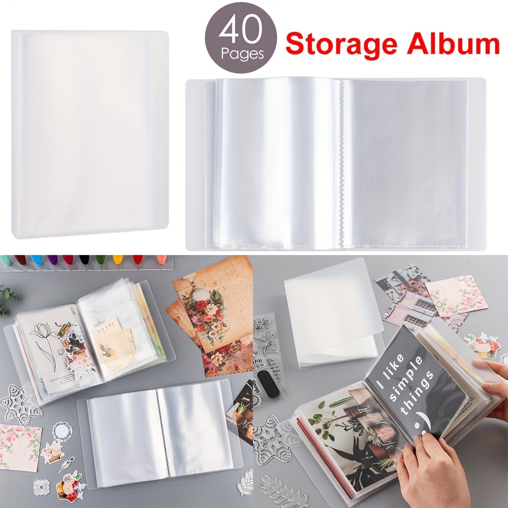 Reusable Sticker Collecting Album Stickers Storage Organizer Book with 32  Sheets Blank Release Paper Sticker Holder A5 Size