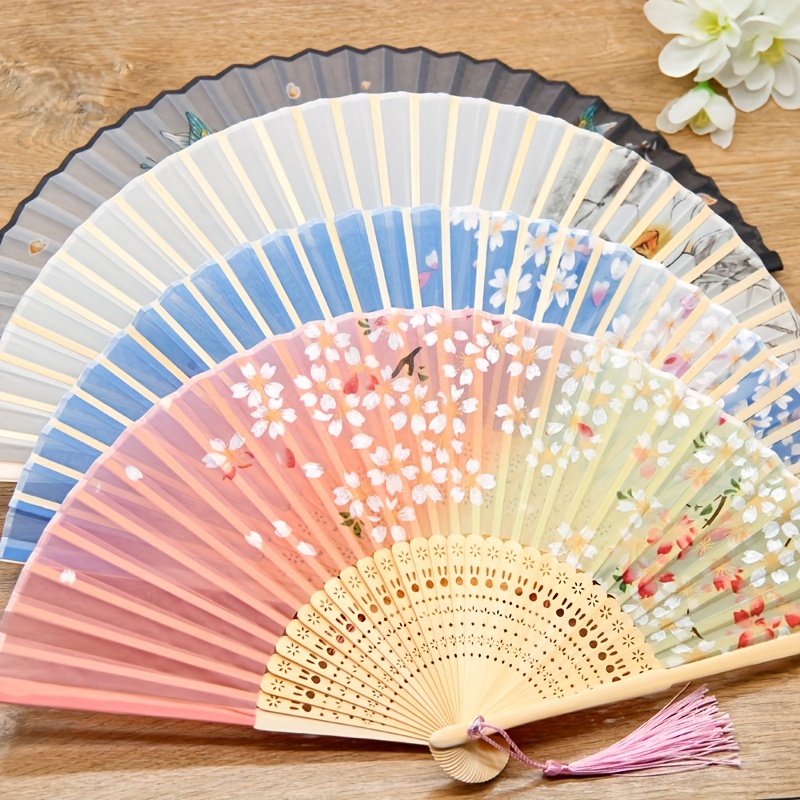 Peacock Feather Folding Fan Chinese Japanese Handheld Wedding Dancing Party  Chic