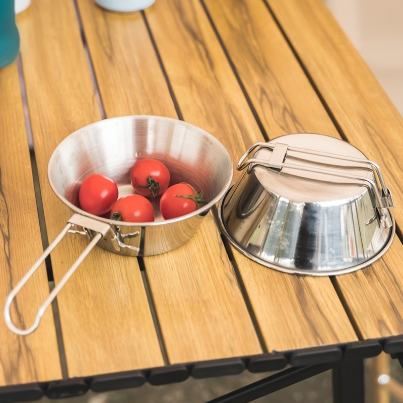 Camping Perfected: Spiral Slide Partitioned Cereal Bowl