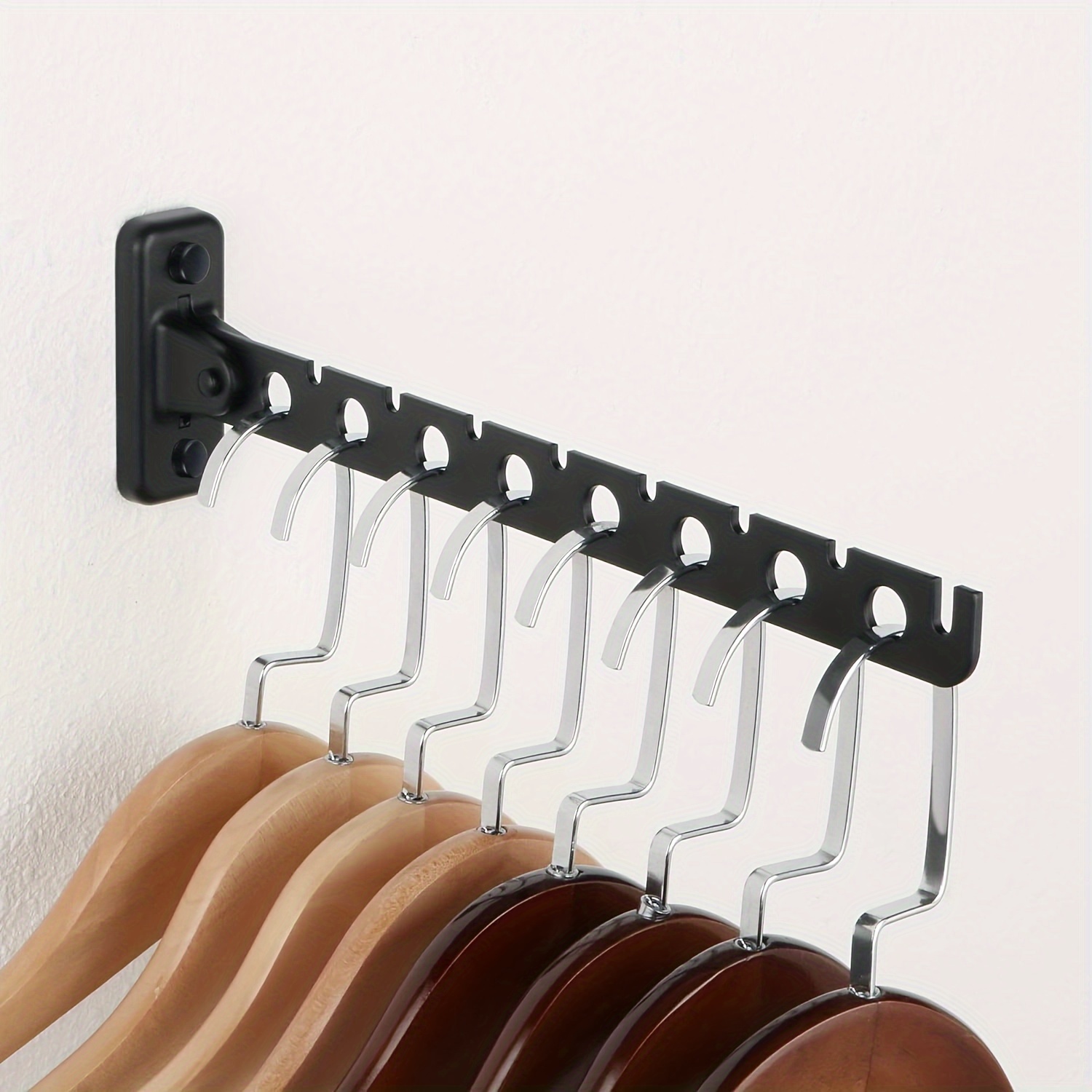 Space saving Retractable Hook Self Adhesive Door Closet Wall - Temu