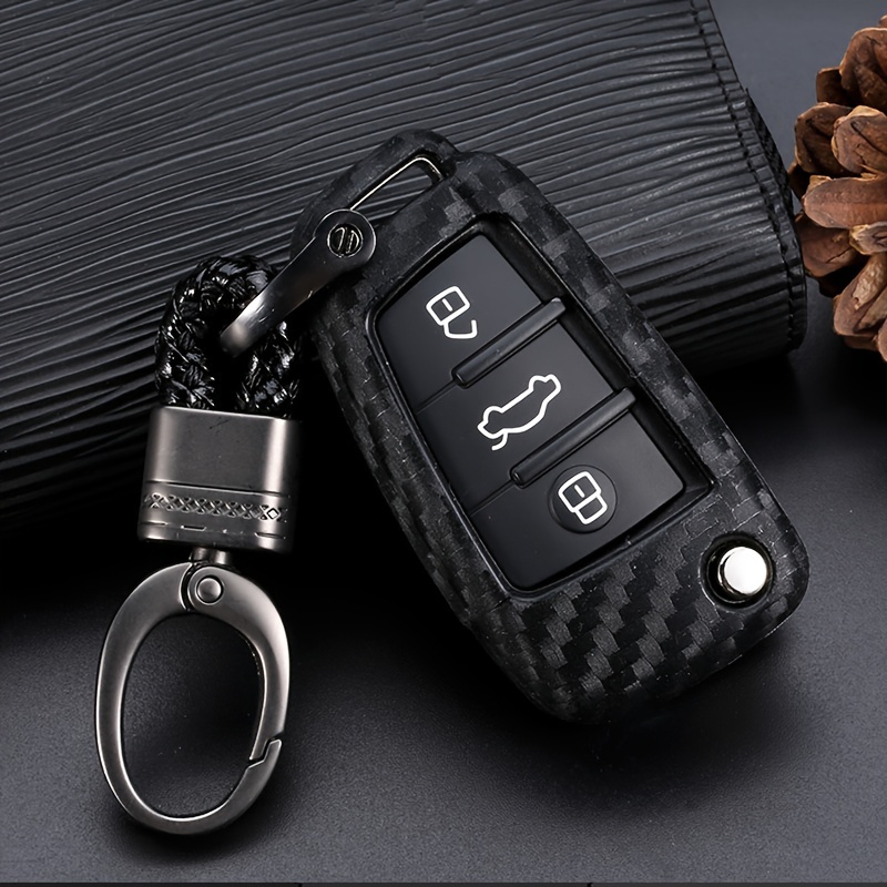 für Audi Schlüsselanhänger, Premium Autoschlüsselgehäuse mit
