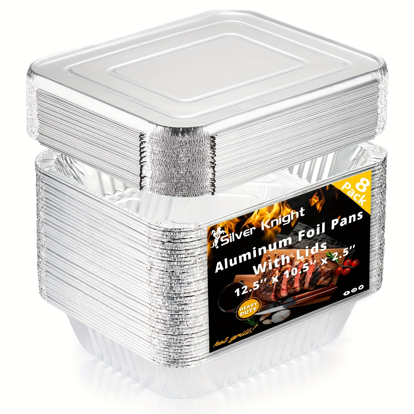 Premium Silver Aluminum Foil Sheets Pre Cut Pop Up, 12 x 10.75 - For  Restaurants, Lunch, Takeout, To Go, Lunch bag, Sandwich, Catering, Kitchen