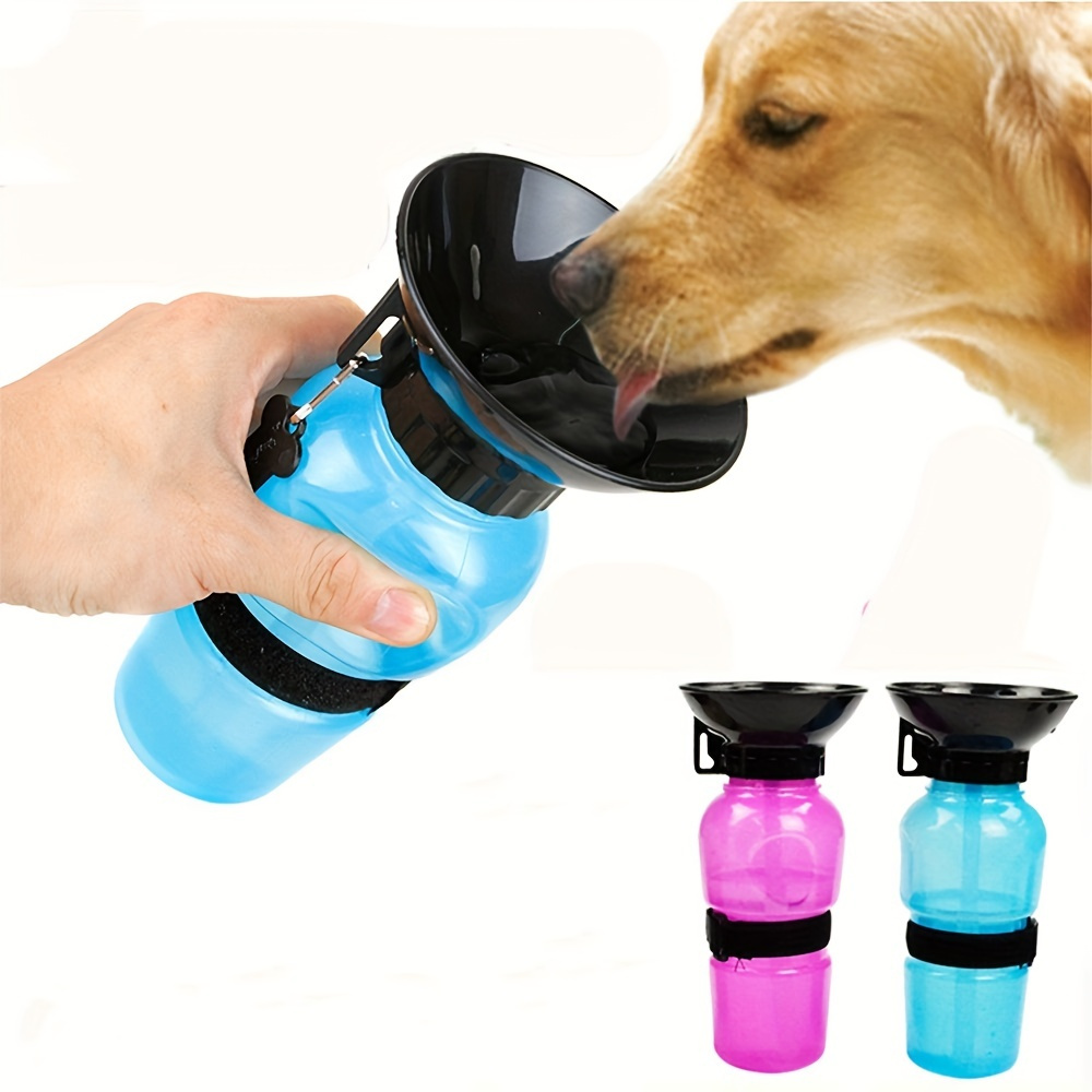 Gourde pour chien avec distributeur d'eau en silicone pour le