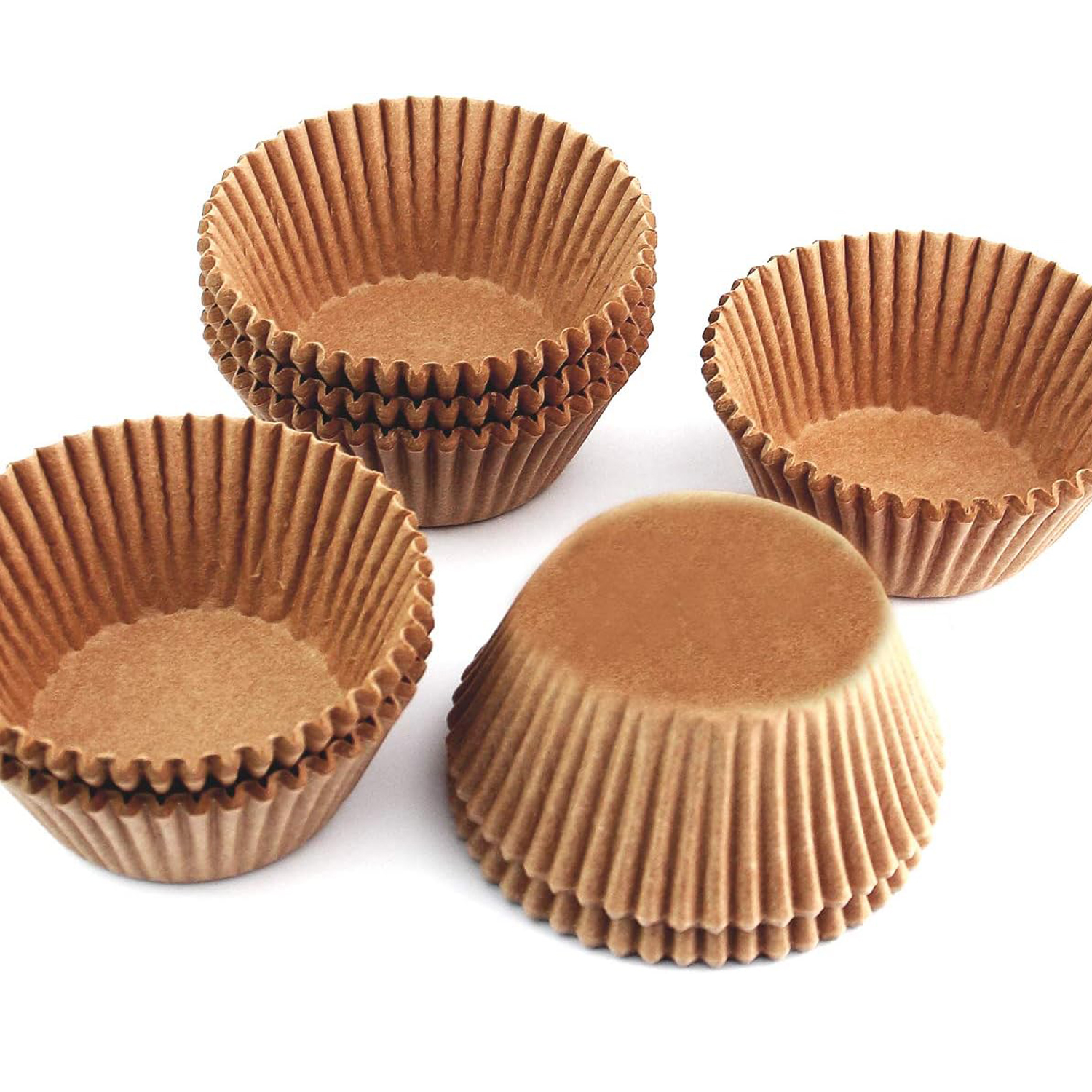 Muffin Liners for Baking - 50pcs White Extra Large Size Cupcake Liners Baking Supplies, Thick Jumbo Parchment Paper Sheets Cute Cups, Greaseproof