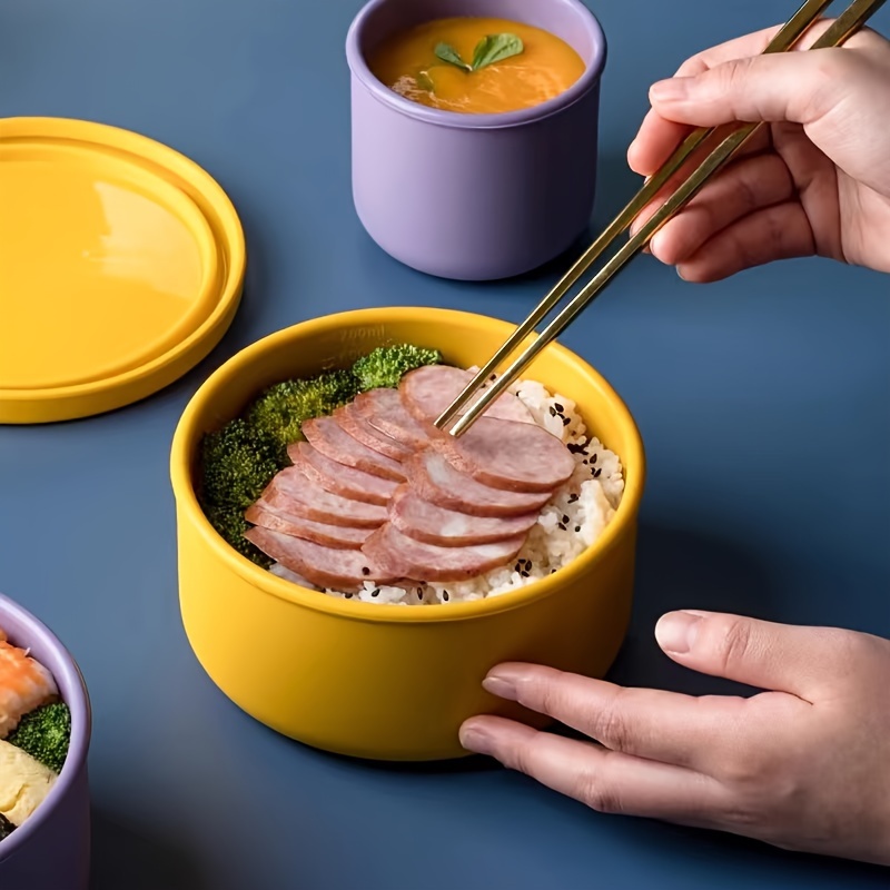 Food Grade Silicone Folding Lunch Box, Portable Outdoor Travel Instant  Noodle Bowl Telescopic Tableware, Can Be Used In Microwave, Oven,  Refrigerator For Preservation, Kitchen Supplies - Temu