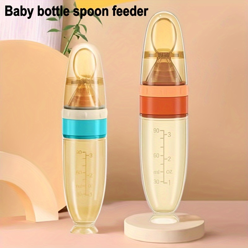 Supermama Cucharas de silicona para bebé, cucharas de alimentación de  primera etapa para bebés con estuche de viaje, utensilios de bebé para  destete