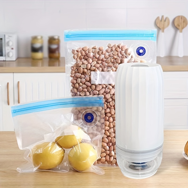 1Pc Cereal Storage Bag Beans Food Moisture-Proof Bag Food Portable Storage  Dispensing Bag Transparent Suction Nozzle Seale Bag