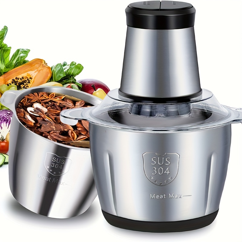 6.5L Large Capacity 1500W Electric Food Processor Chopper Three