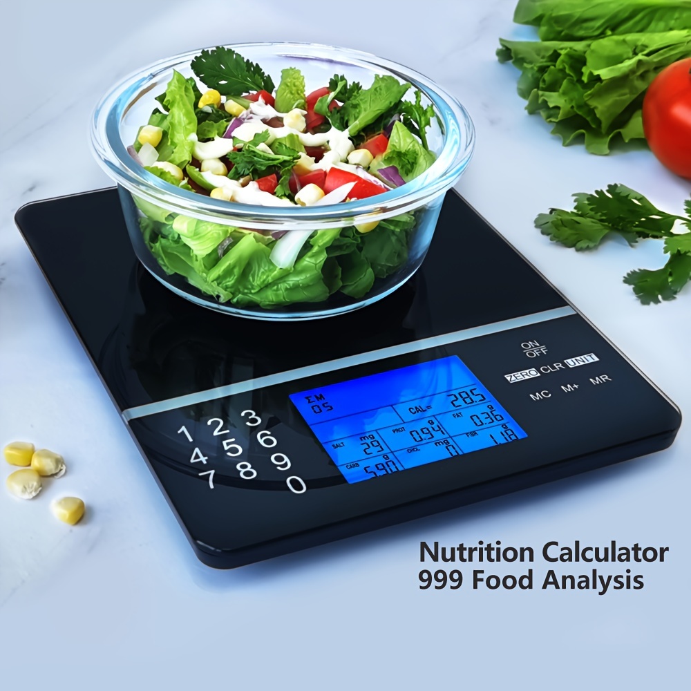 Etekcity Nutrition Smart Food Kitchen Scale, Digital Ounces and Grams for  Cooking, Baking, Meal Prep, Dieting, and Weight Loss, 11 Pounds-Bluetooth,  Black Smart scale Black 